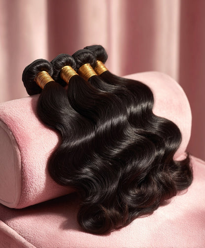 Satin Body Wave 28(inches) Clip-ins x2